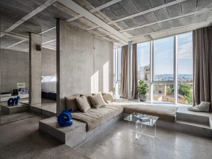 Brutalist Apartment, Barcelona
